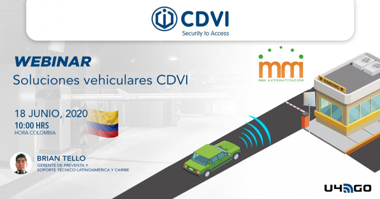 Webinar MYM CDVI Control de acceso vehicular